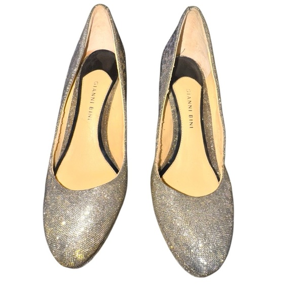 Gianni Bini Glitter Heels Bundle 8.5 | Silver & Iridescent Sparkle Pair - Picture 9 of 16